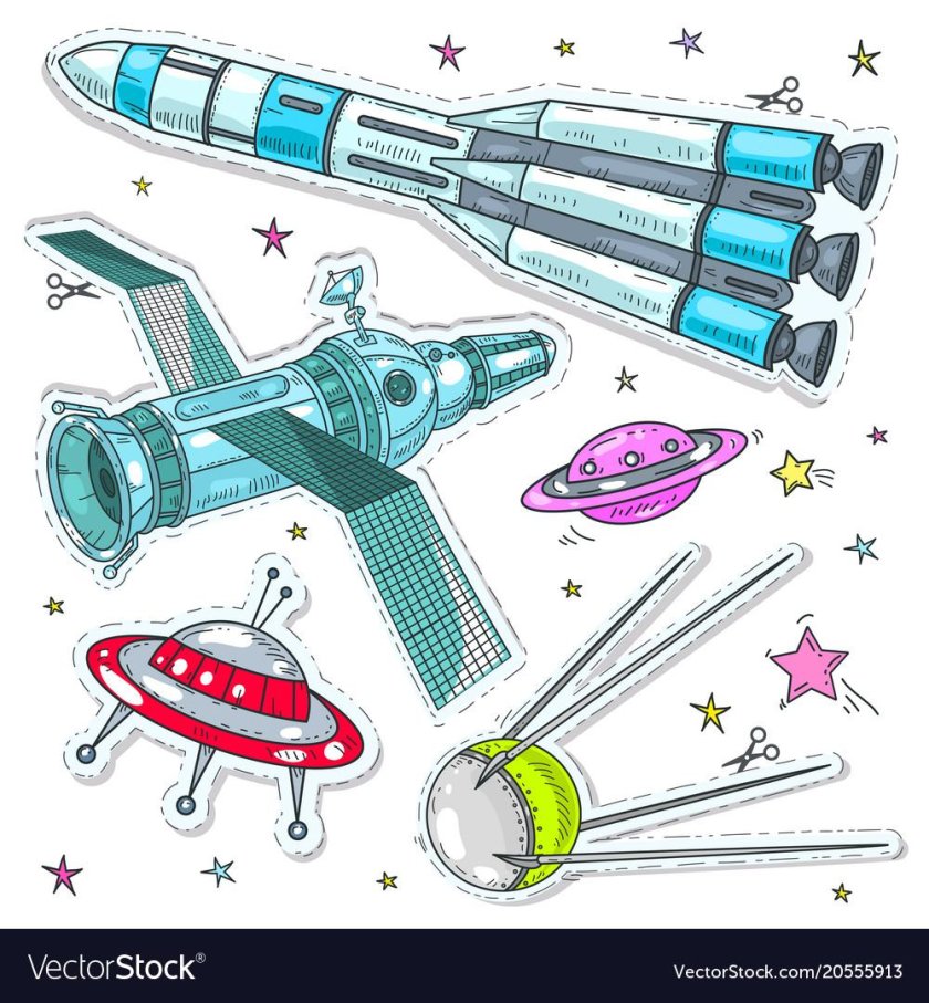 Космический корабль рисунок
