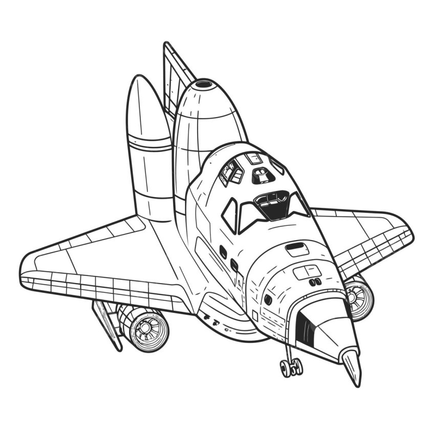 Шаттл рисунок