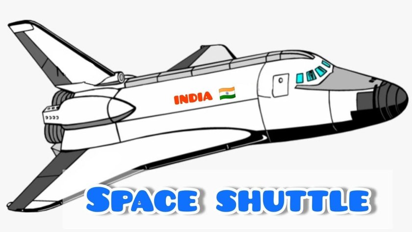 Космический шаттл Буран рисунок