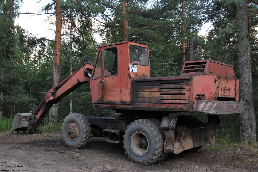 Колесный экскаватор СССР Э 255
