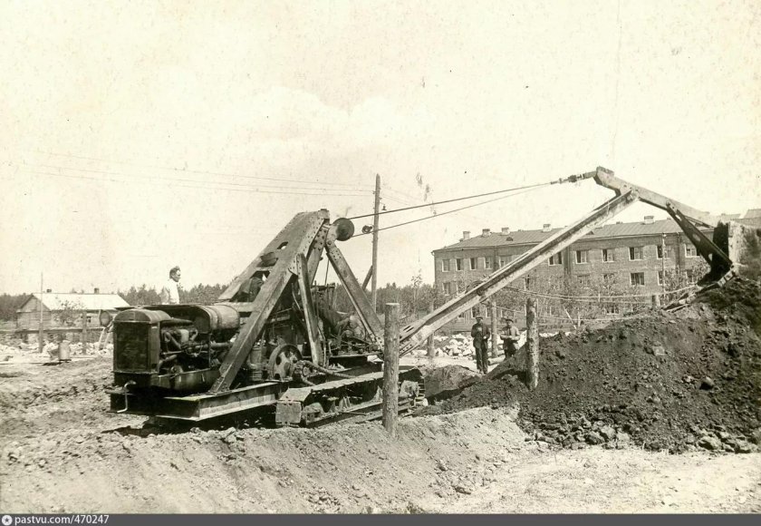 Драглайн экскаватор 1930