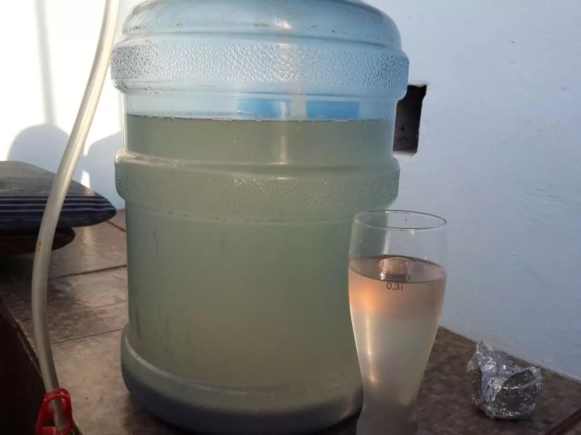 Брага осветленная бентонитом