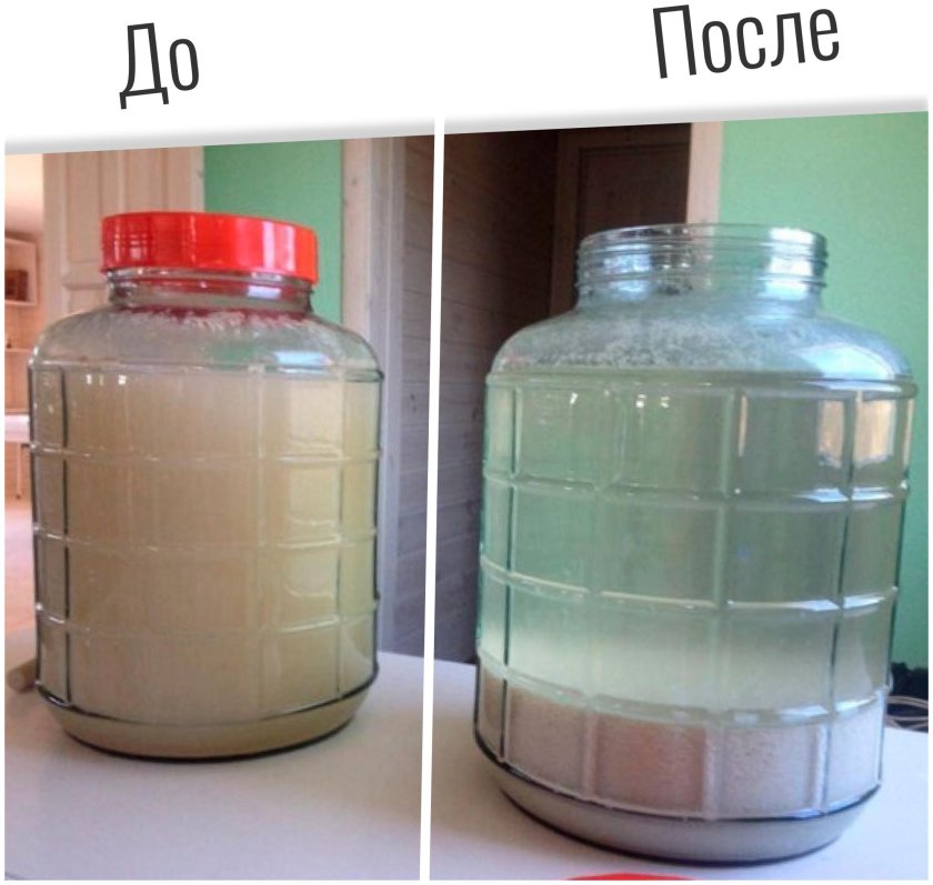 Брага осветленная бентонитом