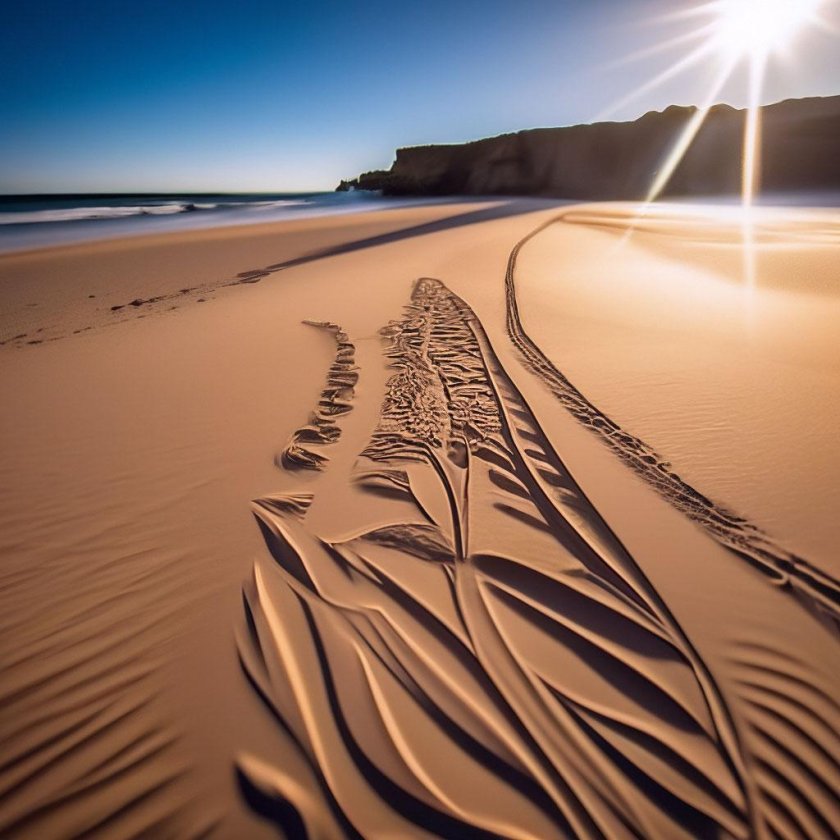 Рисунки на песке