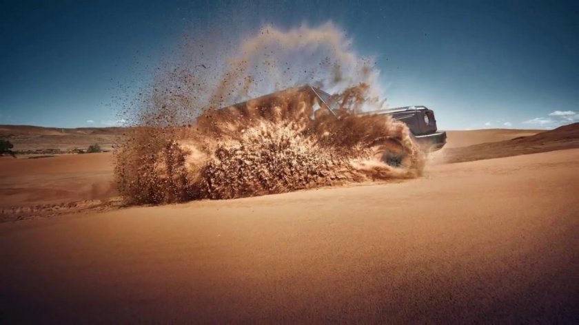 Машина в пустыне