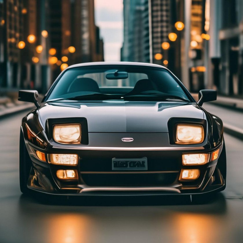 Японская машина с выдвижными фарами