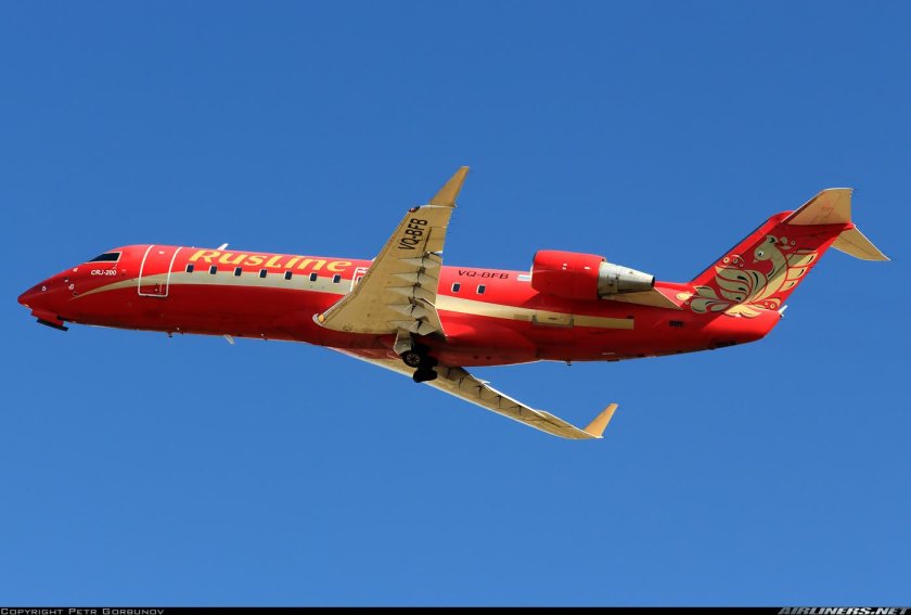 Canadair crj 200 самолет руслайн