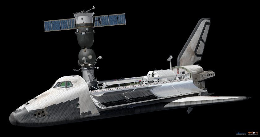 Модель Бурана 1/144