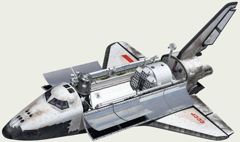Шаттл Буран 3d model