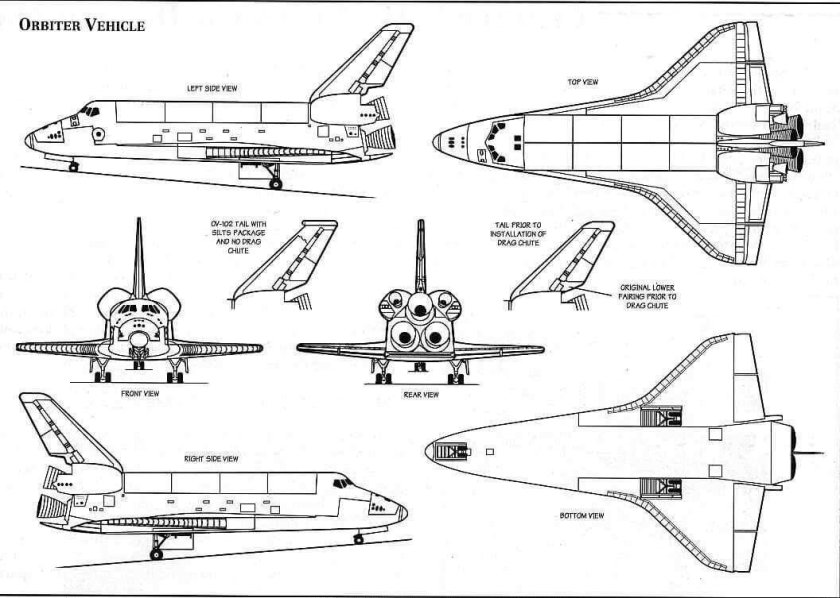 Шаттл Буран чертежи