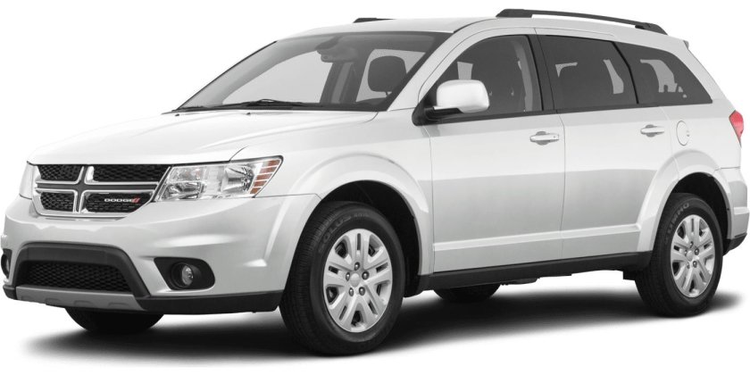 Dodge Journey на белом фоне