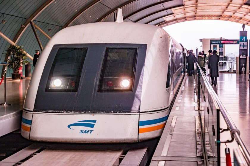 The shanghai maglev train