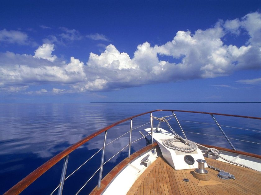 Вид с палубы корабля