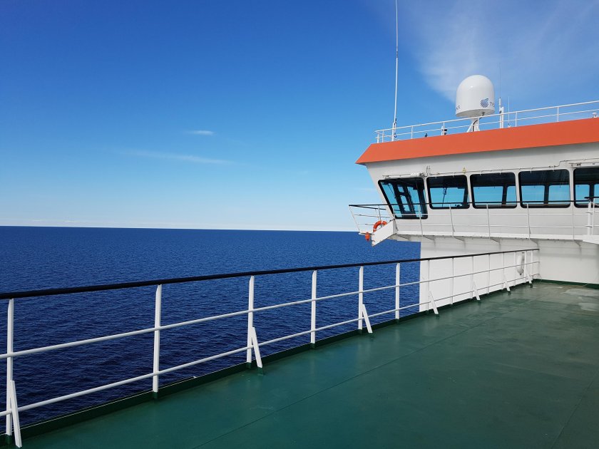 Вид с палубы корабля