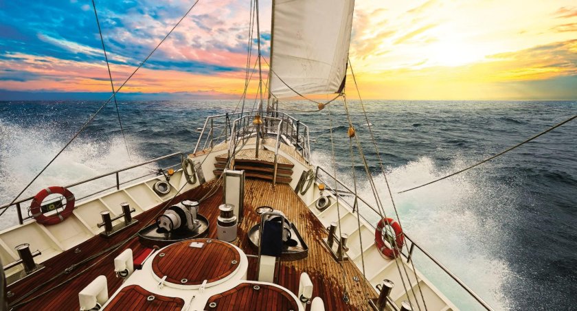 Вид с палубы корабля