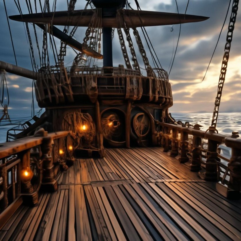 Палуба пиратского корабля