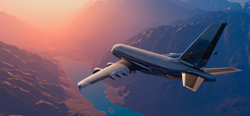 Самолет красивый