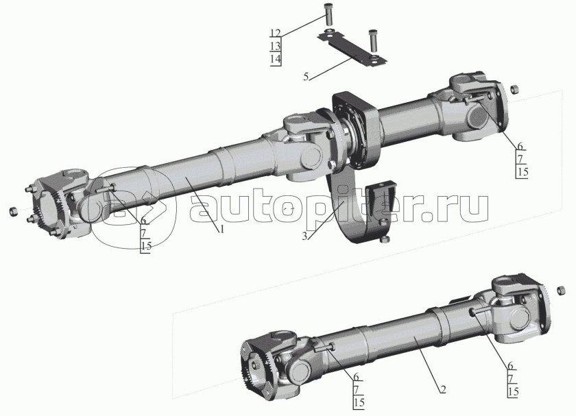 Карданный вал МАЗ 5440