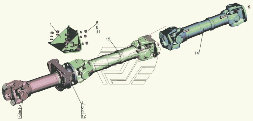 Вал карданный МАЗ 6501