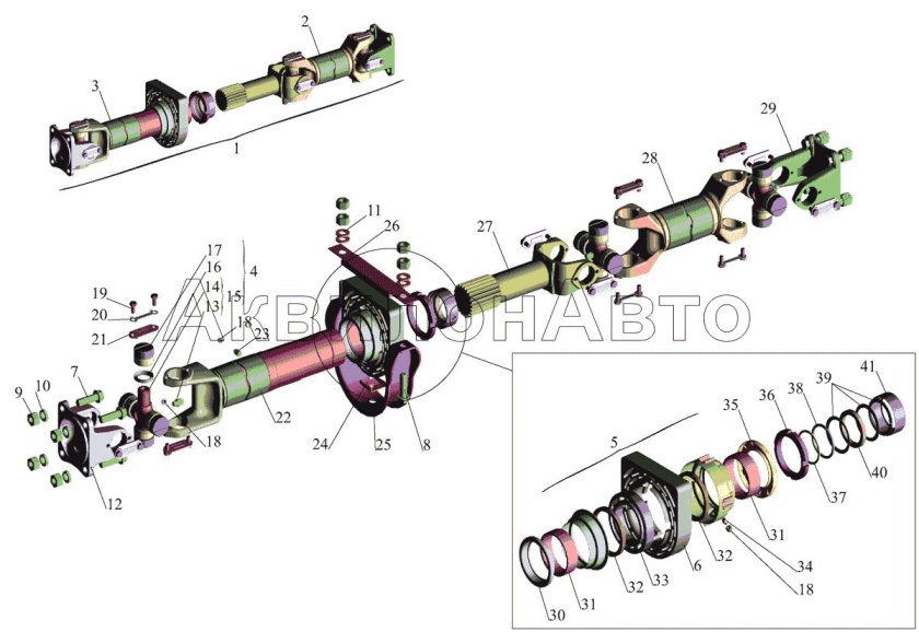 Вал карданный МАЗ 4370