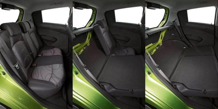 Шевроле Спарк салон сзади