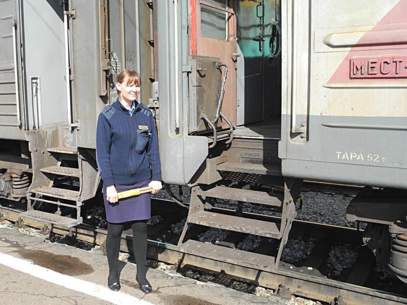 Проводник пассажирских вагонов СССР