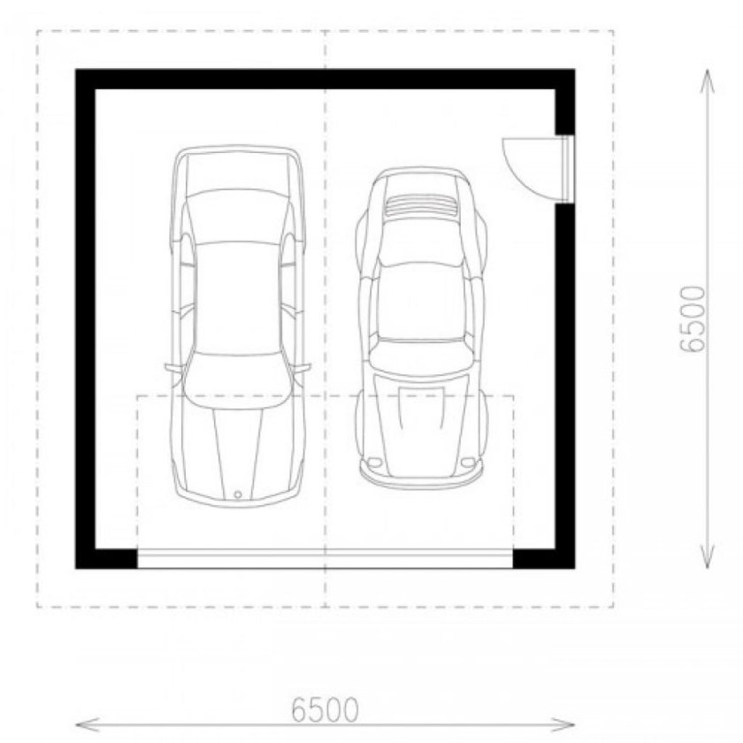 Габариты гаража на 2 машины