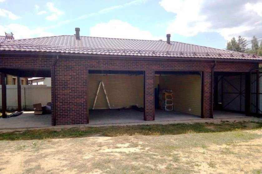 Гараж с навесом