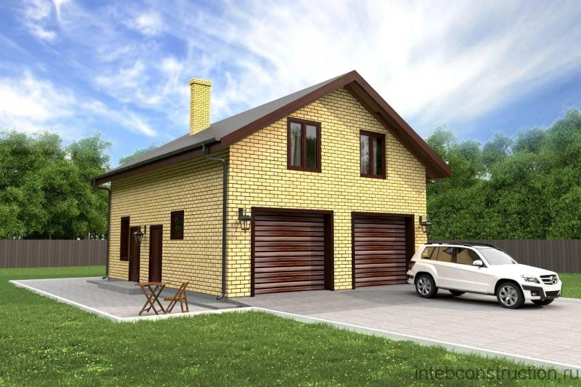 Гараж с мансардой