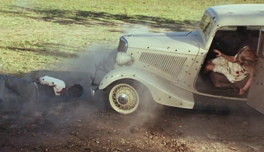 Бонни и Клайд расстрелянная машина