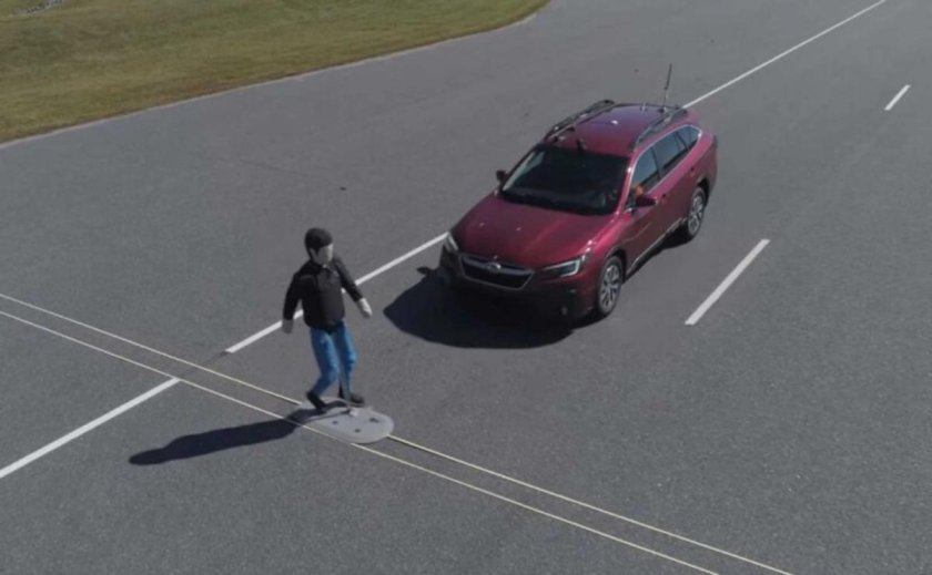 Экстренное торможение машины