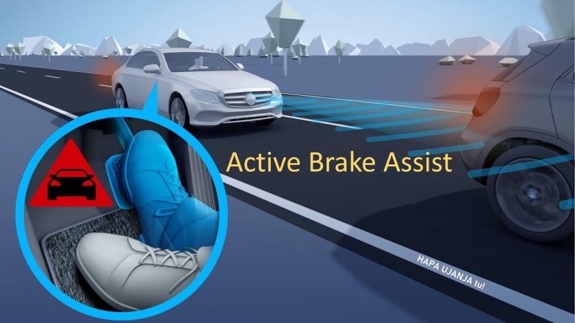 Система экстренного торможения Мерседес