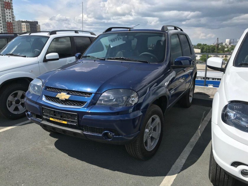 Нива синего цвета