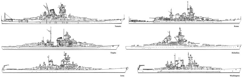 Миссури Ямато Тирпиц бисмарк