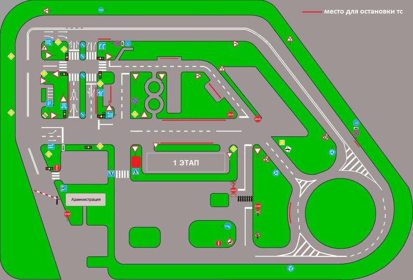 Схема автодрома Уфа Затон