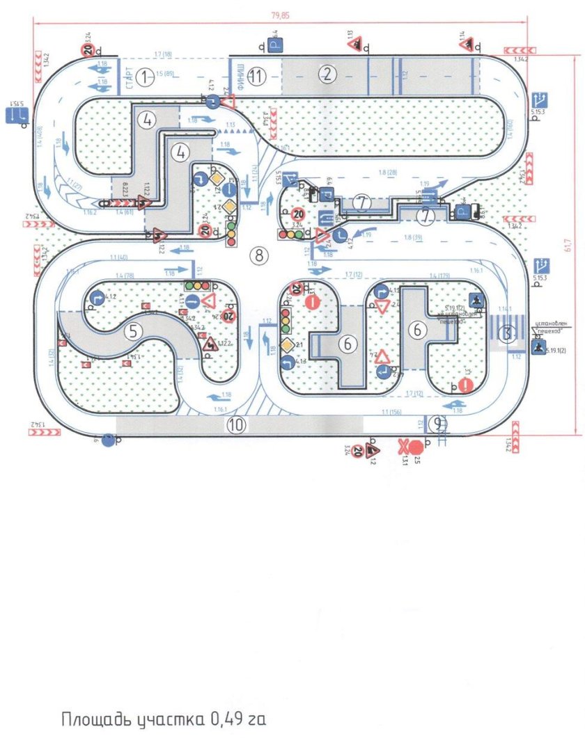 Схемы упражнений на автодроме 2023 гараж