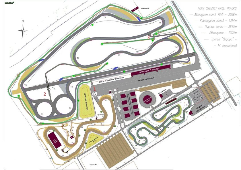 Крепость Грозная трасса автодром