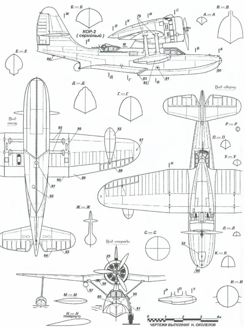 Самолет чертеж