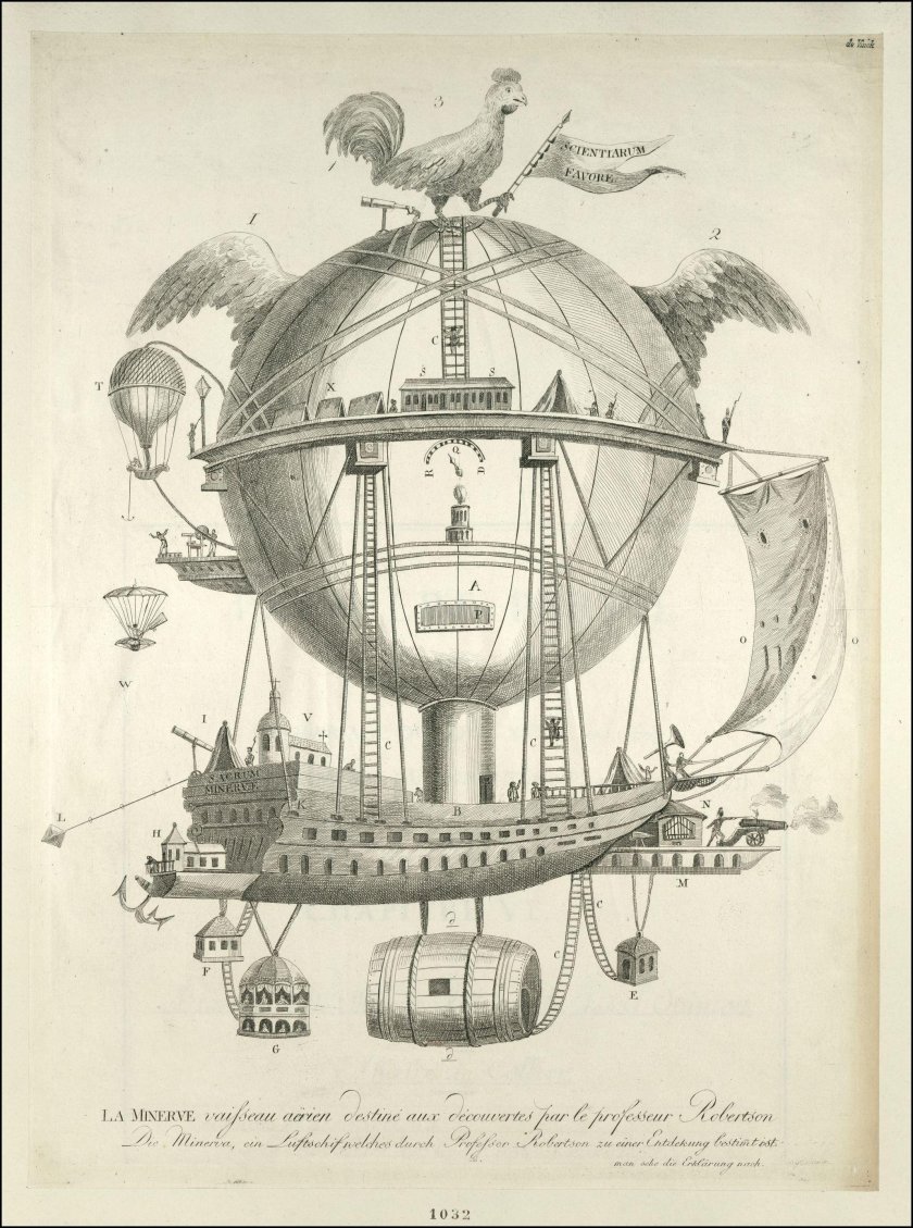 Стимпанк Жюль Верн дирижабль