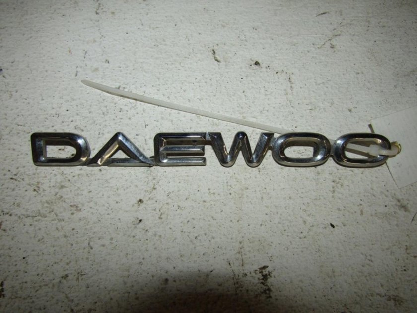 Надпись на багажник Део Матиз