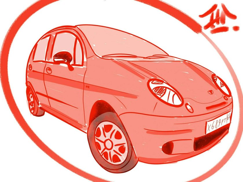 Дэу Матиз вектор