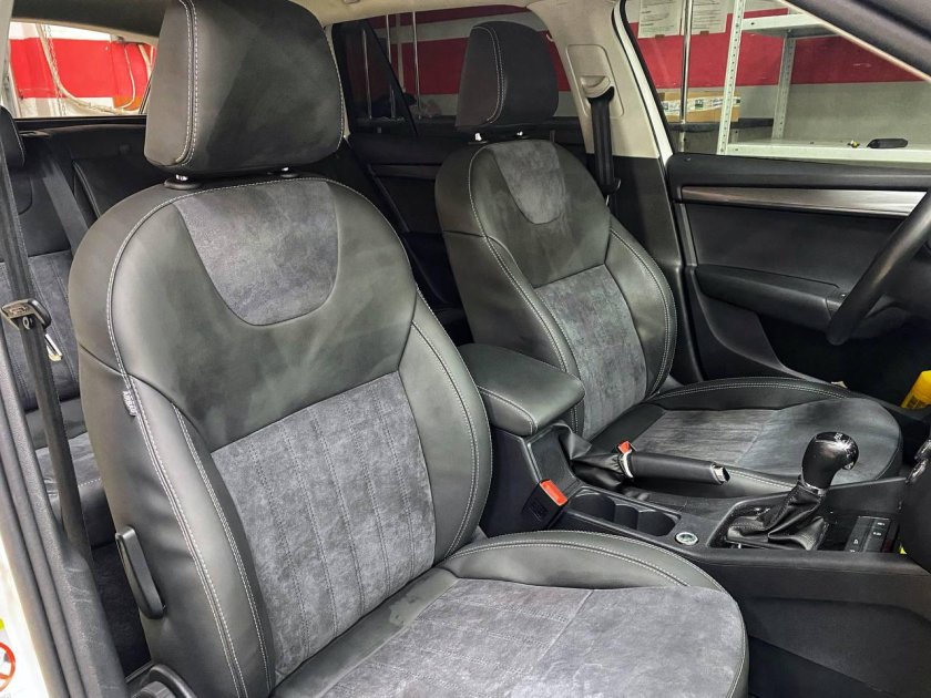 Чехлы на шкода октавия а7 алькантара