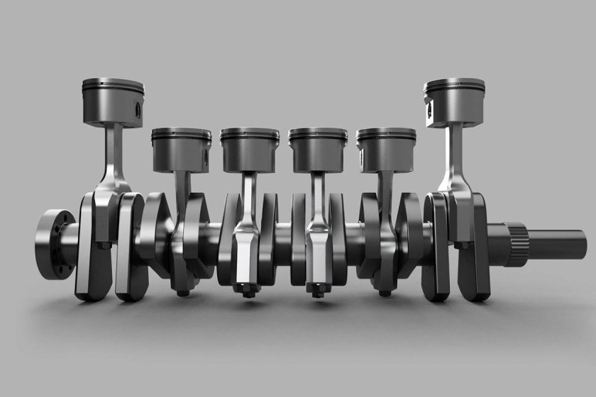 Коленчатый вал 6 цилиндрового двигателя