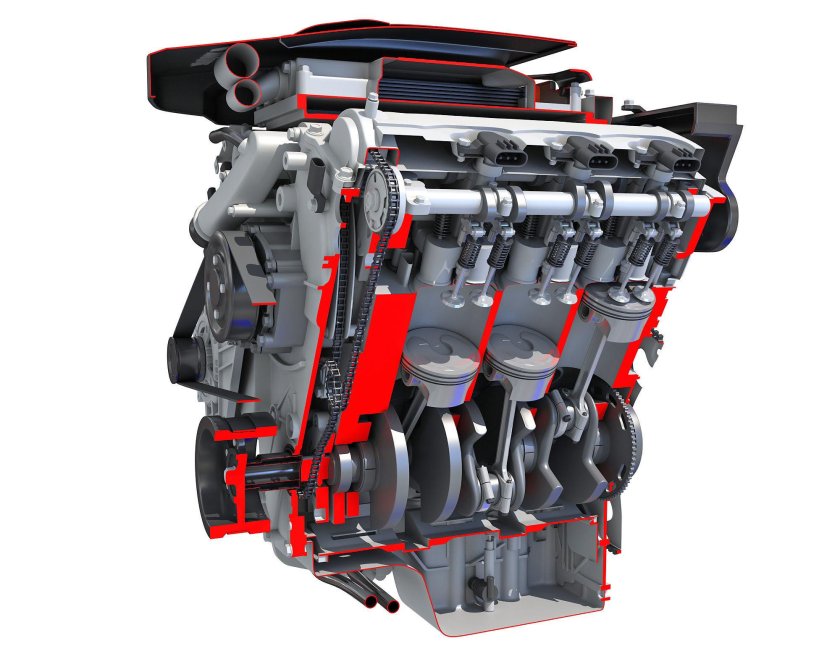 V6 engine