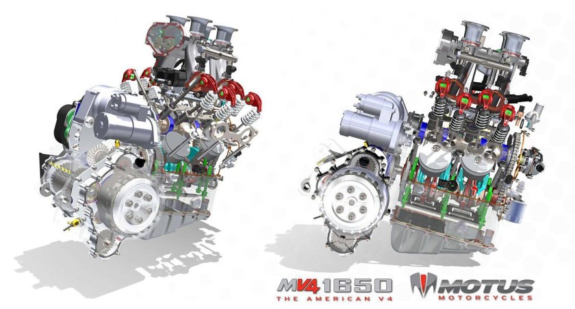 V-образный четырёхцилиндровый двигатель