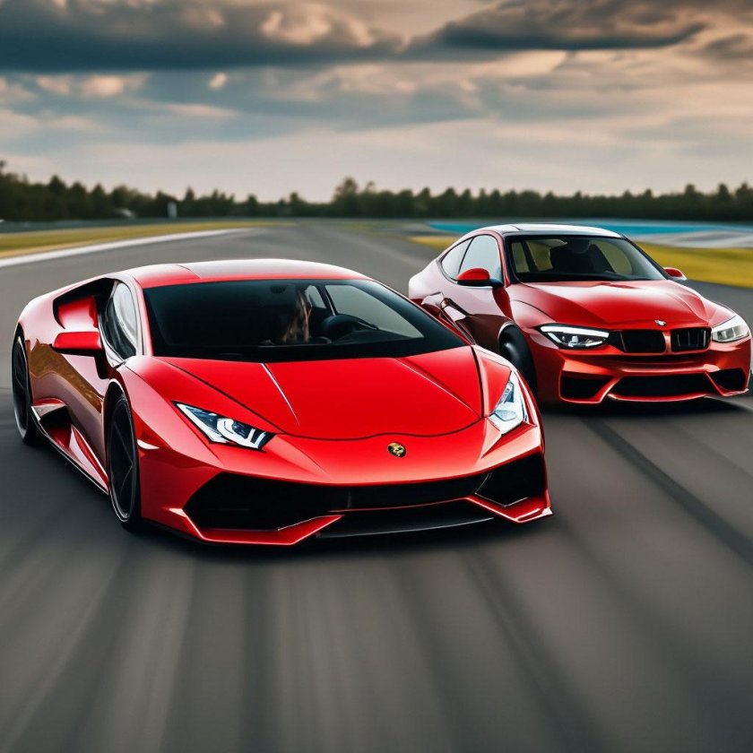 Ламборгини хуракан и феррари