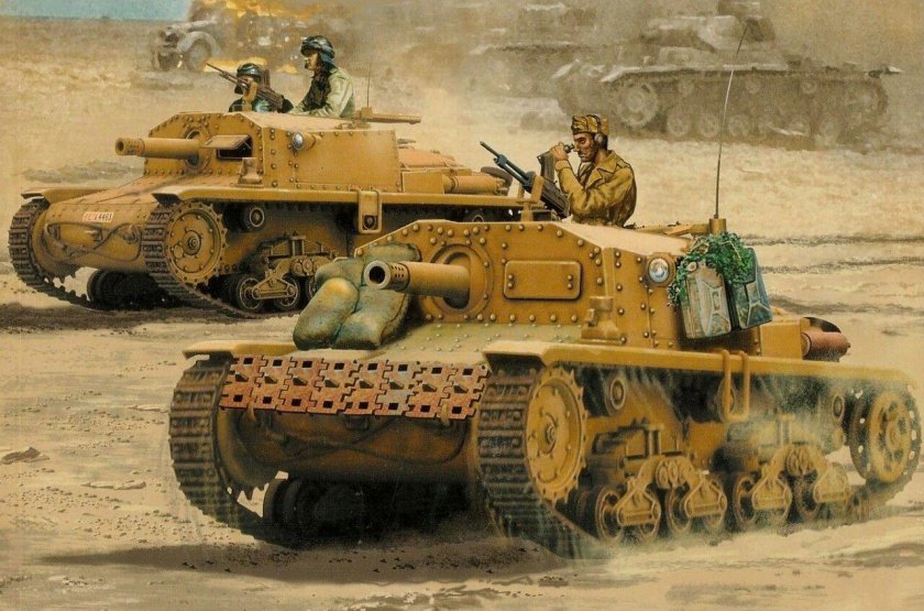 Итальянская САУ semovente m40