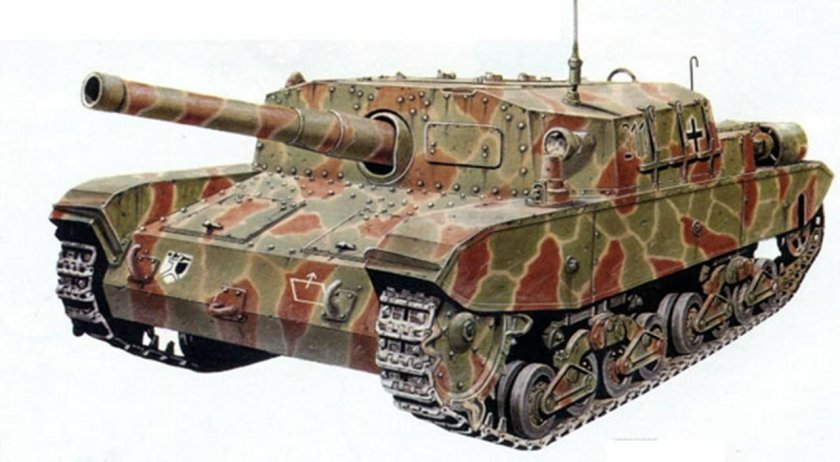 Итальянская САУ semovente m.40 da 75/34