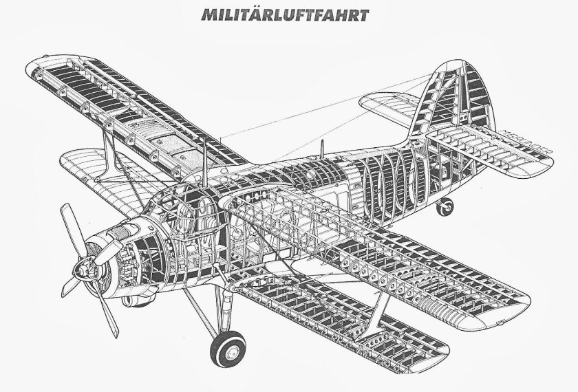 Чертеж самолета ан2 фюзеляжа