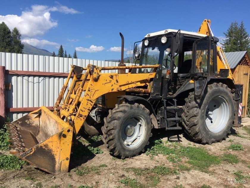 МТЗ 82 экскаватор погрузчик